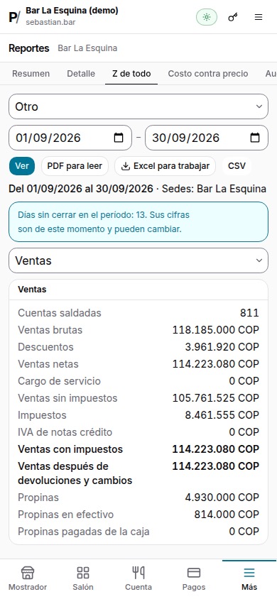 Z de todo de septiembre en el celular